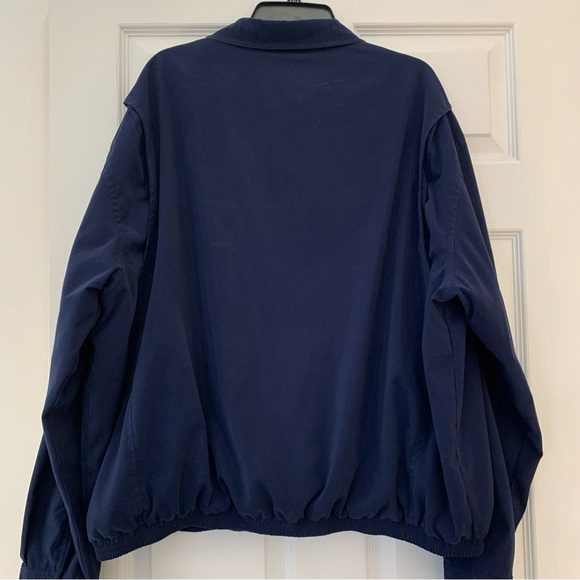 Vintage / Classic Navy Blue Polo Ralph Lauren Windbreaker w/ Collar Mens XXL - Picture 3 of 9
